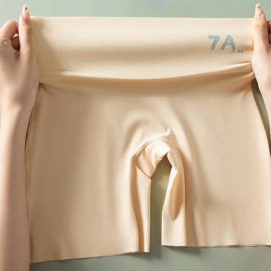 Breathable Ice Silk Panties for Women High-Waist Shaping Shorts Seamless Yoga Pants with Tummy Control Hip-Lifting