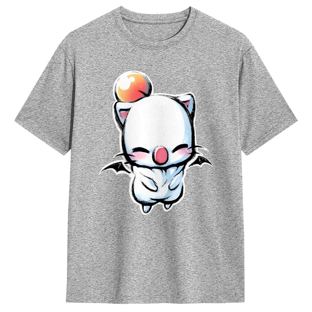 FF VII Kupo Moogle TShirt Summer 100 Cotton T Shirts For Unisexs Hipster Design Tee Shirt Short Sleeve Vintage Top Tees