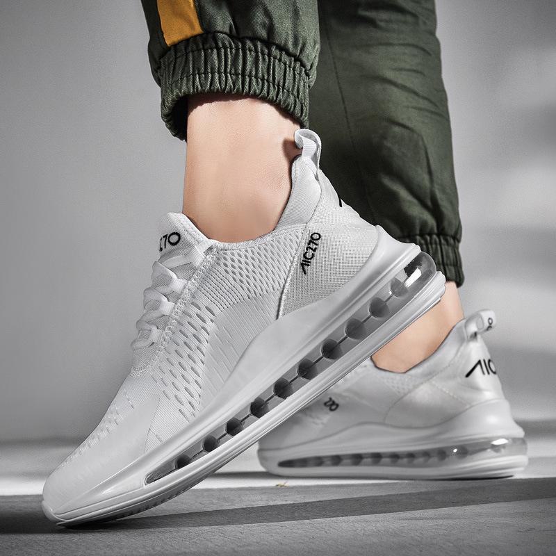 Разноцветные мужские кроссовки на воздушной подушке — модные кроссовки для бега через границу в больших размерах