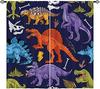 Dinosaur curtains Jurassic animal theme curtains Cartoon wildlife Dinosaur print pattern Room decoration curtain