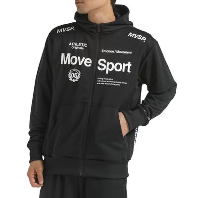 Толстовка Descente Light Smooth Sweat с капюшоном на молнии, эластичная, для тренировок и бега ST4FSW41M L [Move Sports] BK00(ST4FSW41M)