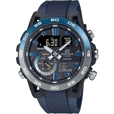 Мужские часы EDIFICE ECB-40YNP-1AJF [EDIFICE Nighttime Drive Series] круглые цифровые аналоговые