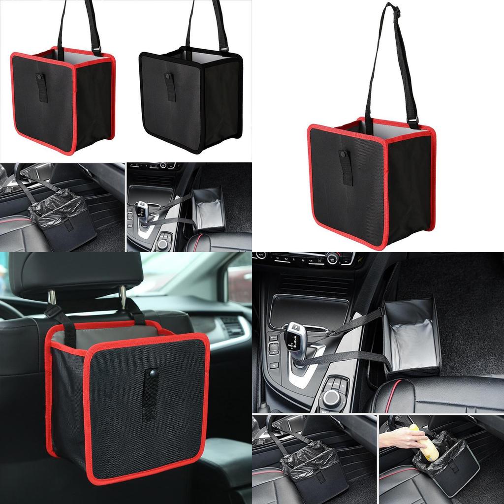Универсальный черно-красный органайзер для автомобильного сиденья из ткани Оксфорд с водонепроницаемым дизайном для эффективного хранения
