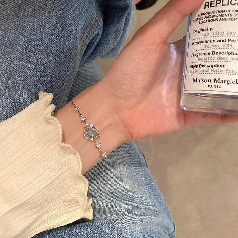 Изысканный браслет с жемчугом Сатурна и цирконами для женщин - Роскошные нишевые украшения