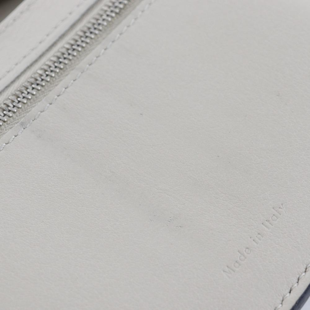 CELINE Medium strap Bi-Fold Wallet Black / beige Calfskin Women Used