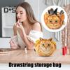 Drawstring Storage Bag for Clothes Shoes Towels Cat Shape Foldable Reusable Organizing Bucket Bag with Drawstring Closure Sundries Organizer Storage