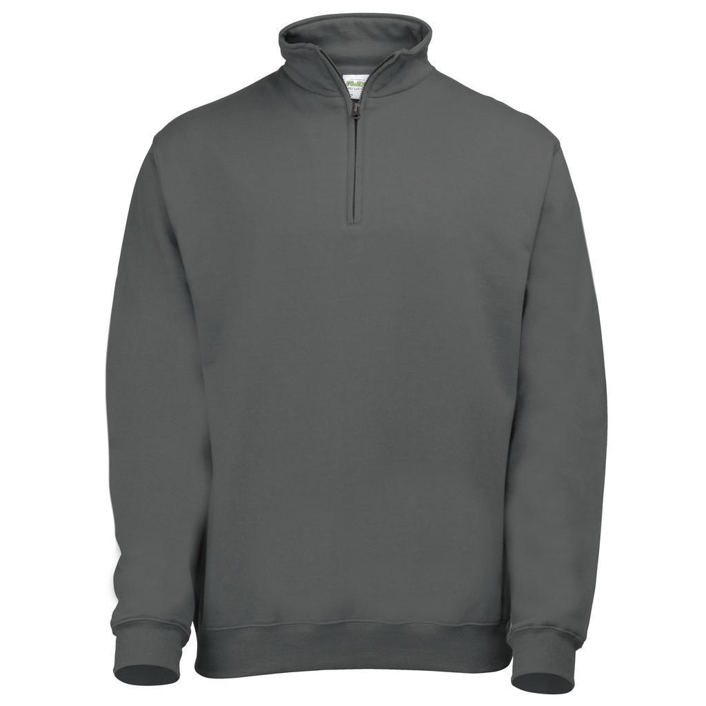 Awdis Mens Plain Sophomore Â¼ Zip Sweatshirt