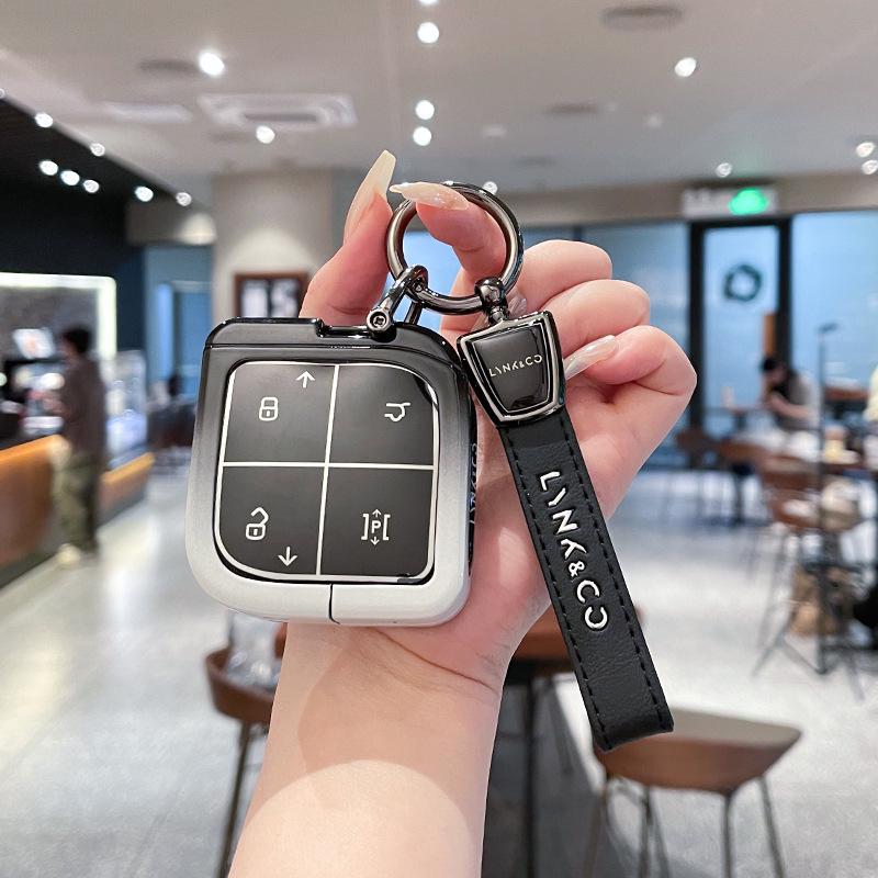 Чехол для ключа Lynk & Co 08: Премиальная металлическая пряжка Автоаксессуар для электромобилей