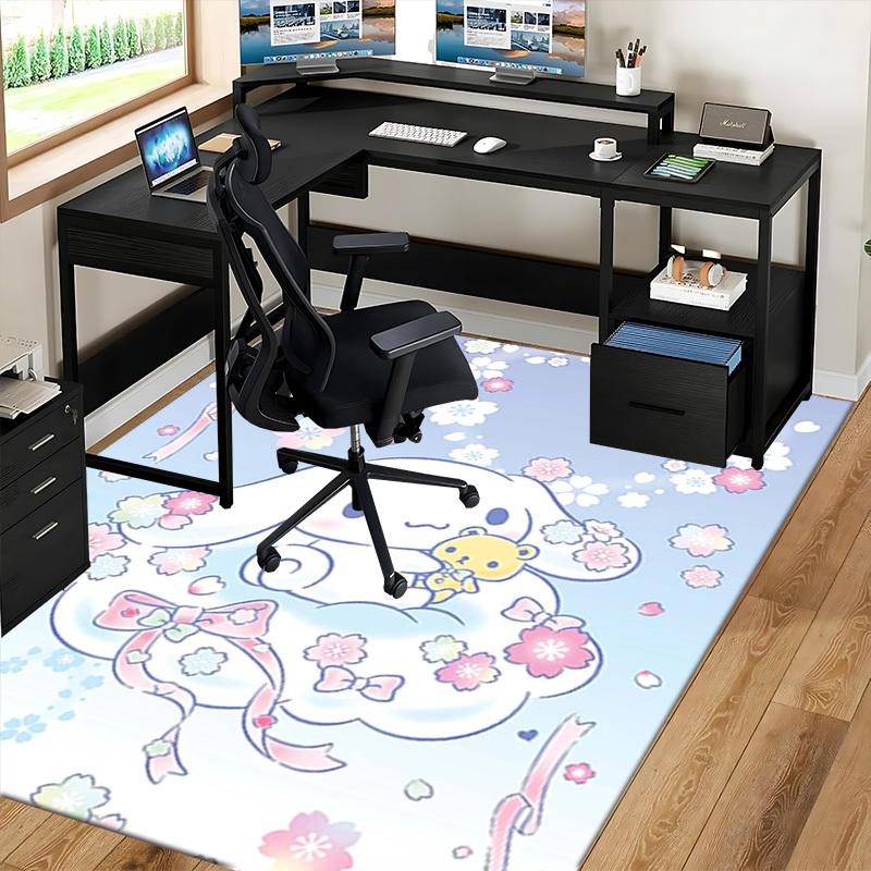 Anime Cartoon Design Chair Mat - Non-Slip Carpet for Office, Home Decor, Living Room, Bedroom, Game Room & Dormitory - Festive Gift Suitable for All S