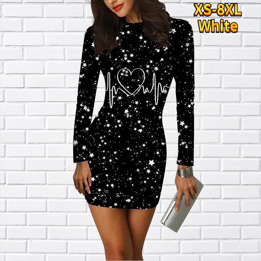 Облегающее платье с длинным рукавом и 3D принтом Love, женские мини-платья, осенние облегающие эластичные вечерние платья