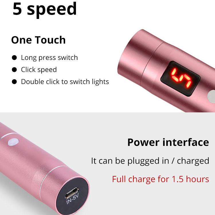 Pink Replace Needle Cartridge Screw Micro Needling Tattoo-Machine Silver  Microneedle Derma Rolling Nano