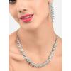 Twinkling Leaf Twigs Austrian Diamond Necklace Set for Women