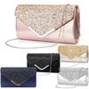 Evening Handbag Women Clutch Party Clutch Bag Ladies Wedding Party Prom Handbag Wallet with Chain