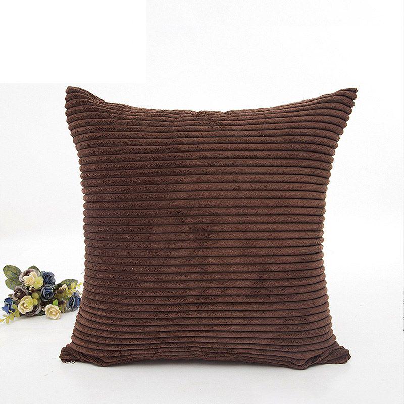 Cozy Supersoft Striped Corduroy Cushion Cover For Your Stylish Sofa