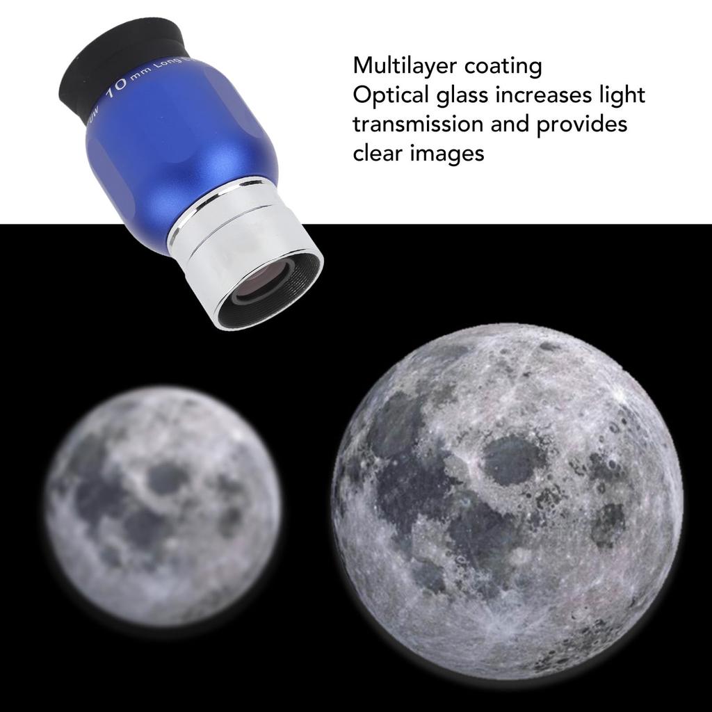 Дюймовый телескоп 10 мм, широкоугольный телескоп 63 градуса, аксессуары для дюймового астрономического телескопа, окуляр 1,25, многослойный окуляр, 1,25