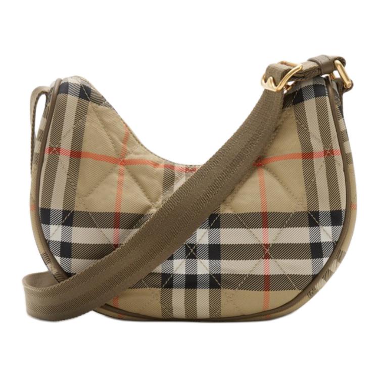 Burberry Классическая сумка через плечо из нейлона с логотипом рыцаря Женская сумка через плечо Коричневая 81113081