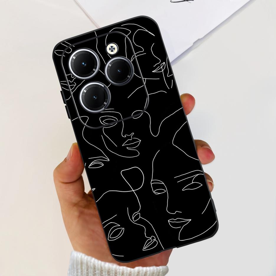 Чехол для Infinix Hot 40 Pro X6837 Милый Модный Чехол Мягкий Силиконовый Чехол для Телефона Для Infinix Hot 40i Hot40 Pro Hot40i Чехлы Бампер