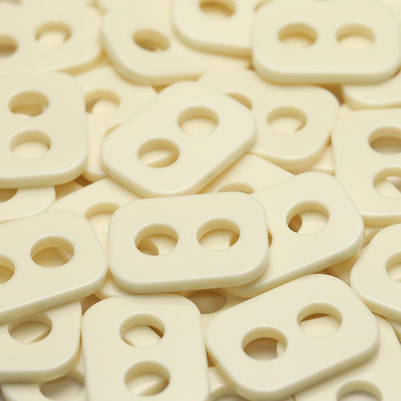 5 шт. пуговица из смолы прямоугольной формы с большим отверстием 'пятачок', пуговица для куртки, женская одежда, двусторонняя нейлоновая веревочная пуговица для пальто