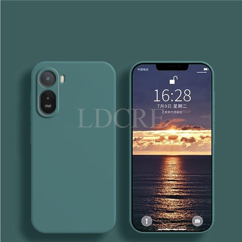 Чехол для Xiaomi Poco C81 Pro Жидкий силикон Официальный чехол для Poco C81 Pro ТПУ Обычный резиновый чехол-защита для Poco C81 Pro