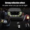 Safety Helmet Reflective Sticker Car Motorcycle Electric Vehicle High Brightness Reflective Warning Stickers Car Styling Sticker
