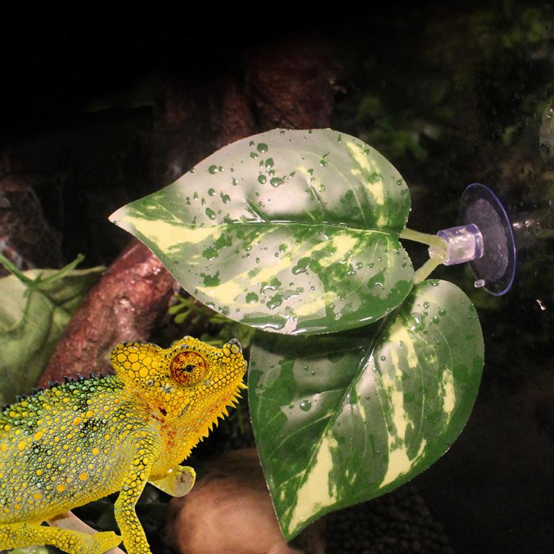 Имитация ландшафтного растения Лист с присоской Ландшафтное растение для аквариума