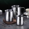 Thickened Espresso Coffee Pots Stainless Steel Coffee Cup New Pull Flower Milk Mugs Cup