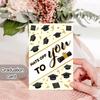 12Pcs/Set Graduation Cards with Envelopes Graduation Inside Cap Printing Blanks Glitter Greeting Cards High
