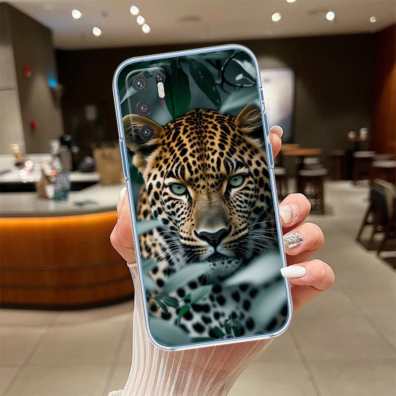 UP2 Animal Leopard Transparent Phone Case for Motorola Moto Edge 20 30 40 50 S30 Fusion Ultra Pro Neo Lite + G200 G23