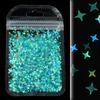 Holographic Four-Pointed Star Nail Sequins Laser Silver Gold Flakes DIY Manicure Design Nail Art Decorations Accessories