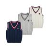 Children's Cotton Sweater Vest: Girls' and Boys' Knit Uniform for School, Kindergarten, or Chorus