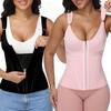 Women Tummy Control Shapewear Waist Trainer Corset Slimming Body Shaper Tank Top Vest with Zipper and Hooks