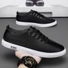 Casual White Shoes Men Sneakers Anti-slip  New Leather Men Platform Spring Autumn Fashion Sports Black Shoes for Men