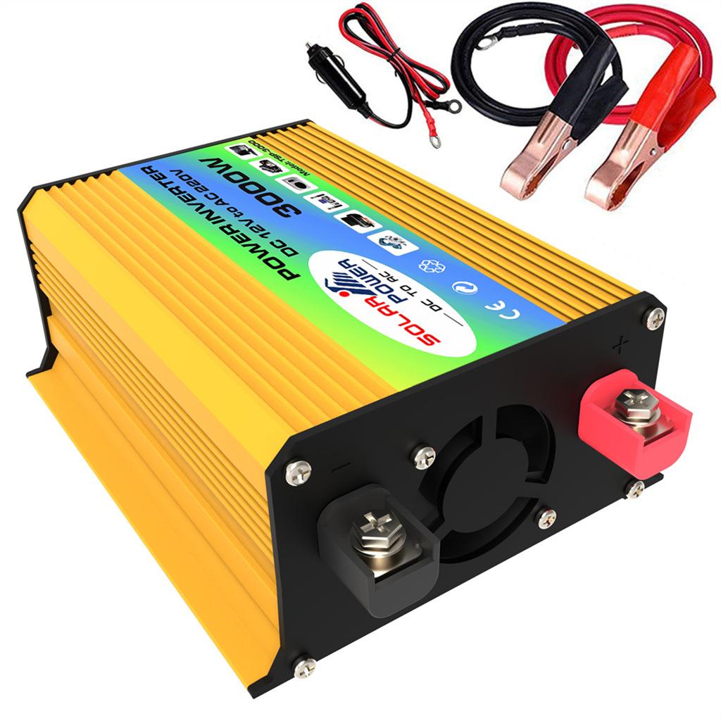 4000 Вт автомобильный фургон, инвертор, модифицированный преобразователь постоянного тока 12 В в переменный ток 110 В/220 В, 2 USB со светодиодным дисплеем