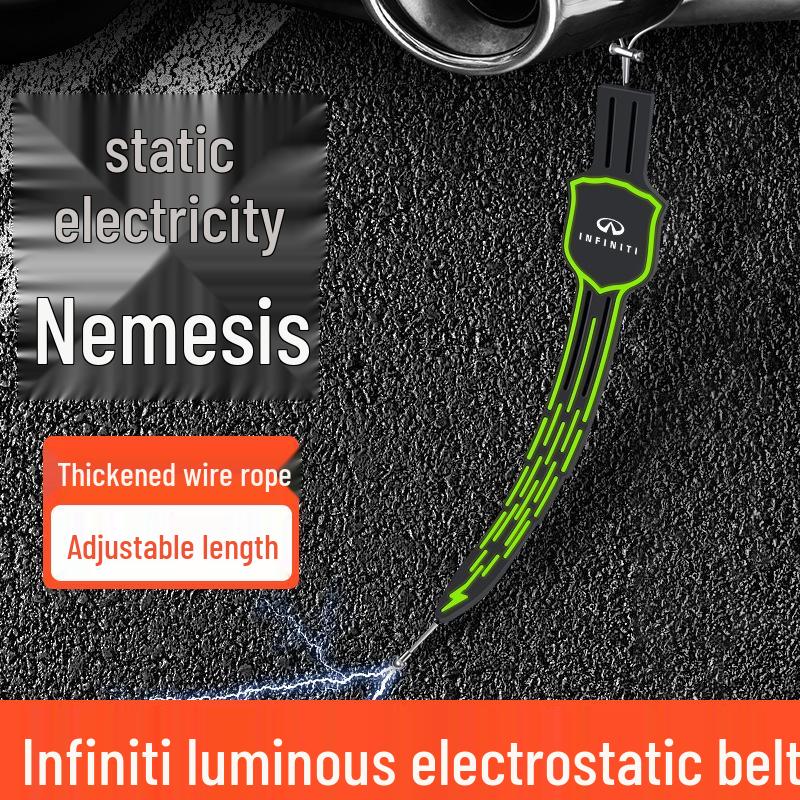 Anti-Static Exhaust Drag Strap for Infiniti QX50/Q50L/QX60/Q70L