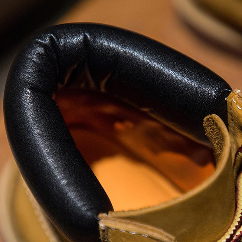 Мужские ботинки унисекс ручной работы в стиле ретро из натуральной коровьей кожи, водонепроницаемые зимние ботильоны, мужская обувь