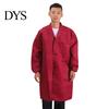 Mid-length Outwear Women Men Work Coat Lapel Long Sleeve Elastic Cuffs Solid Buttoned Jacket Washable with Pocket Single Breasted Three-dimensional