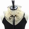 Halloween Party Ruffles Lace Fake Collar for Womens Elegant Layered Clown Cosplay Customes Detachable Collar Neck Collar
