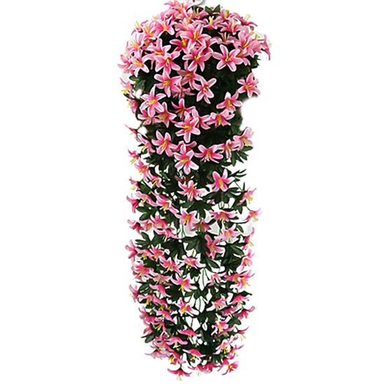 2шт искусственный маленький цветок лилии из ротанга свадебный дом настенное украшение