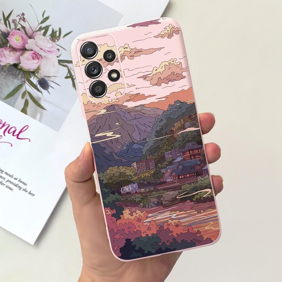 For Samsung Galaxy A23 5G Case Cute Fashion Candy Painted Cover Soft Silicone Phone Case For Samsung A33 A53 A73 5G Coque Bumper