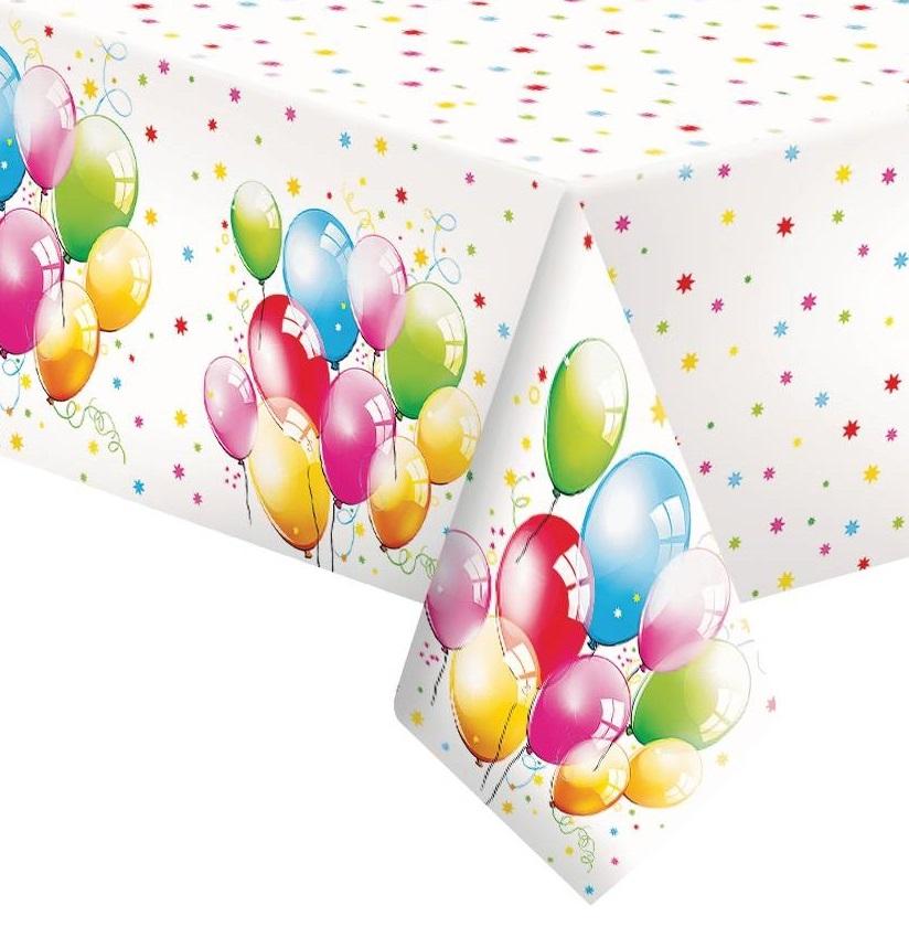 Paper Tablecloth Balloons Birthday Balloons 120X180Cm