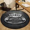 Club Santos Laguna Pattern Round Rug, Indoor/Outdoor Mat, for Picnic, Gameroom, Bedroom, Office, Living Room, Home Decor Carpet, Birthday Gift