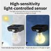 3 режима солнечные уличные фонари COB лампа имитация вольфрамовой нити индукция движения водонепроницаемые для коридора сада настенные светильники
