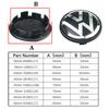 lijk1 65mm 4pcs Volkswagen Wheel Center Hub Caps 56mm 70mm wheel cover accessories for VW Golf 4 5 6 7 Polo Passat B5 B6 B7 Touran CC