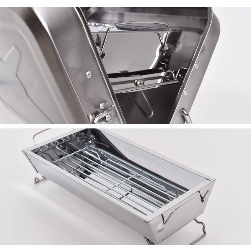 Гриль-барбекю Peace Park, печь-барбекю, настольный гриль, подставка для костра, подставка для костра Solo Camp, чемодан V-образной формы, СРЕДНИЙ