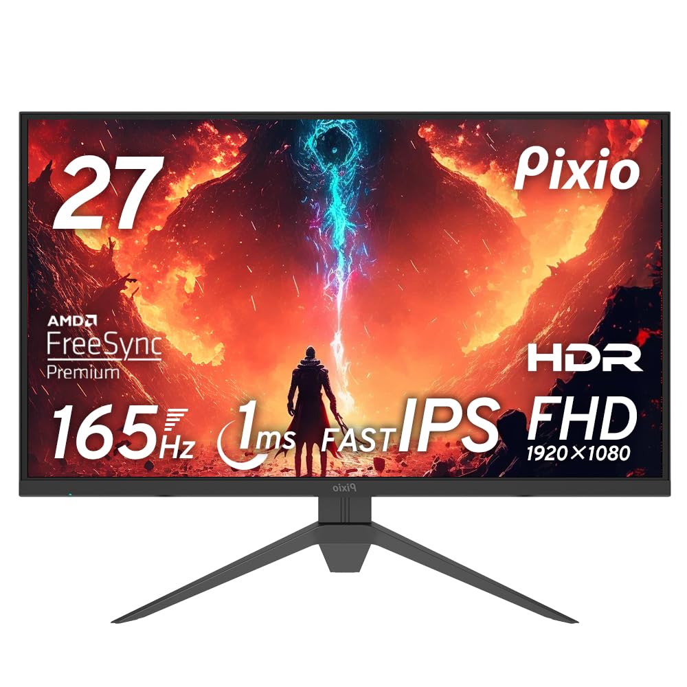 Pixio PX273 Prime Gaming Monitor 27 Inch FHD IPS 165Hz 1ms