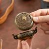 Vintage Incense Burner for Home and Meditation Intricate Carved Design Releases Fragrance Calming and Relaxing 7