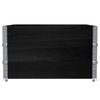 Pallet Top Frame Set 3 pcs Black 100x100 cm Solid Pine Wood