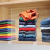 2/4/6Pcs Clear Acrylic Shelf Dividers Organizer Shoes Clothes Purses Blankets Closet Separators for Bedroom