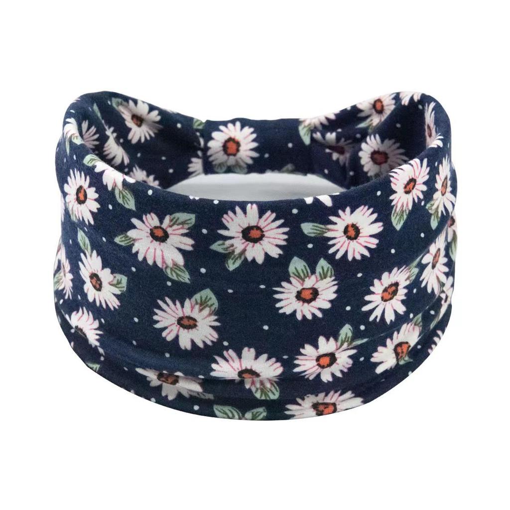 Женская богемная повязка для йоги с узором «кешью» - Впитывающая пот, эластичный хлопковый аксессуар для волос