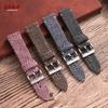 Винтажный ремешок из натуральной коровьей кожи, твидовый нейлоновый ремешок, быстросъемный плетеный браслет для Omega для Seiko 18 мм 20 мм 22 мм ремешок для смарт-часов